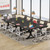 10.5FT Conference Table, Modern Meeting Table for 8-10 People, Rectangle Seminar Boardroom Table for Office Conference Room with Stylish Legs (6, Black)