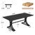 10.5FT Conference Table, Modern Meeting Table for 8-10 People, Rectangle Seminar Boardroom Table for Office Conference Room with Stylish Legs (6, Black)
