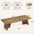 Conference Table, 8ft Conference Room Table for 10 People, Large Meeting Desk with Cable Grommet, Modern Boardroom Table for Office Conference (2, Brown)