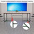 8FT Conference Table,94.4 L x 47.2 W x30.7 H Meeting Seminar Table with Grommet,Stability Enhancement,Large Conference Room Table for Office Meeting (Brown)