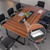 8FT Conference Table,94.4 L x 47.2 W x30.7 H Meeting Seminar Table with Grommet,Stability Enhancement,Large Conference Room Table for Office Meeting (Brown)