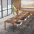 6.5 FT Conference Room Table, 78.74" W x 27.56" D Large Office Conference Table, Modern Seminar Meeting Table Desk for Boardroom, Meeting Room (1, Walnut)