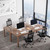 6.5 FT Conference Room Table, 78.74" W x 27.56" D Large Office Conference Table, Modern Seminar Meeting Table Desk for Boardroom, Meeting Room (1, Walnut)
