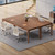 6.5 FT Conference Room Table, 78.74" W x 27.56" D Large Office Conference Table, Modern Seminar Meeting Table Desk for Boardroom, Meeting Room (2, Walnut)