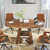 43.3in-59in Extendable Round Conference Table for 4-6 People,Space Saving