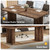 10.5FT Conference Table, Large Rectangle Meeting Seminar Table for 10-12 Person, Long Wooden Business Tables (Set of 2, Dark Brown)