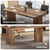 10.5FT Conference Table, Large Rectangle Meeting Seminar Table for 10-14 Person, Long Wooden Business Tables (Set of 4, Distressed Brown)