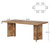 10.5FT Conference Table, Large Rectangle Meeting Seminar Table for 10-14 Person, Long Wooden Business Tables (Set of 4, Light Oak Brown)