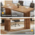 10.5FT Conference Table, Large Rectangle Meeting Seminar Table for 12-14 Person, Long Wooden Business Tables (Set of 4, Walnut)