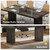 15.7FT Conference Table, Large Rectangle Meeting Seminar Table for 14-16 Person, Long Wooden Business Tables (Set of 6, Dark Gray)