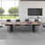 9.2ft Large Conference Table - 2" Thick Top & Metal Grid Base | Easy Assembly | Cable Management | Commercial Office Desk, Modern Executive Meeting Table for Office (10-20 People)