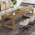 7 ft Conference Table for 6 to 8 People, Modern Rectangle Meeting Room Desk for Boardroom, Home Office (2, Oak)
