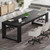 7 ft Conference Table for 6 to 8 People, Modern Rectangle Meeting Room Desk for Boardroom, Home Office (4, Black)