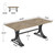 5FT Small Conference Table for 4 to 6, Modern Meeting Table with Strong Metal Frame for Office Meeting Conference Room