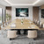 70.86" Rectangular Conference Table for 6-8 (Oak and Black)