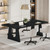 70.86" Rectangular Conference Table for 6-8 (Black)