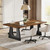 70.86" Rectangular Conference Table for 6-8 (Dark Brown)