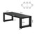 Large Conference Table Set of 2, 87-Inch Rectangular Meeting Table, Farmhouse Seminar Boardroom Desk for Office Conference Room (2, Black)