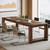 Large Conference Table for 6-8, 87-Inch Rectangular Meeting Table, Farmhouse Seminar Boardroom Desk for Office Conference Room (2, Vintage)
