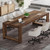 Large Conference Table for 6-8, 87-Inch Rectangular Meeting Table, Farmhouse Seminar Boardroom Desk for Office Conference Room (2, Vintage)