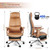 Ergonomic Genuine Leather Office Chair with Footrest 400lbs