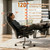 Ergonomic Genuine Leather Office Chair with Footrest 400lbs