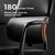 Genuine Leather Office Desk Chair, Ergonomic Leather Office Chair Mid Back, Upgraded Wood Grain Finish and S Curve Back with Solid Aluminum Frame, Luxury and Mordern