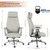 Genuine Leather High-Back Executive Office Chair,Ergonomic