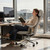 Genuine Leather High-Back Executive Office Chair,Ergonomic