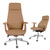 Genuine Leather High-Back Executive Office Chair,Ergonomic