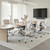 (Pack of 10, Pale Gray) Executive Office Chair, Thick Padded PU Leather Desk Chair with Adjustable Lumbar Support and 3D Armrests, Easy-Clean for Home Office and Study Room