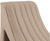 156Beige Orian Collection Modern | Contemporary Chaise with Soft Beige Teddy Fabric, Deep Channel Tufting, Curved Design, 26.5" W x 59" D x 36.5" H, Beige