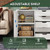 5-Drawer Wood Drawer Cabinet, Office Storage Cabinet, White