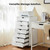 7 Drawer File Cabinet on Wheels, Printer Stand