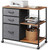 3 Drawer Mobile File Cabinet with Open Storage Shelf