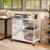 3 Drawer Mobile File Cabinet with Open Storage Shelf