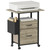 2 Drawer File Cabinet 24''W, Mobile Filing Cabinet, Printer Stand