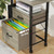 2 Drawer File Cabinet 24''W, Mobile Filing Cabinet, Printer Stand