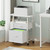 2 Drawer File Cabinet 24''W, Mobile Filing Cabinet, Printer Stand