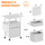 2 Drawer File Cabinet 24''W, Mobile Filing Cabinet, Printer Stand