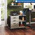 3-Drawer Mobile File Cabinet, Lateral Filing Cabinet, Greige