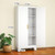 White Metal Cabinet, 61" Pantry Cabinets for Office