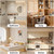 White Metal Cabinet, 61" Pantry Cabinets for Office