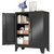 Black Metal Storage Cabinet, 36" Steel Locking Cabinets