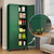 Green Metal Storage Cabinet,75" Steel Cabinets for Home Office