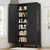 Black Metal Storage Cabinet, 79" Pantry Cabinets for Office