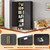 Black Metal Storage Cabinet, 79" Pantry Cabinets for Office