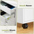 7 Drawer Rolling Storage Cabinet, Wood Under Desk Mobile Dresser with Wheels, Small Organizer Chest for Home Office, Bedroom, Living Room, Compact Vertical Storage Furniture Unit, White