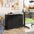 5-Drawer Wood Drawer Cabinet, Office Storage Cabinet with Adjustable Shelf & Wheels, Printer Stand for Home Office, Black, 15.7" D x 30.7" W x 25.4" H