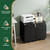 (Pack of 2) 3 Drawer Mobile File Cabinet with Lock,Under Desk Metal Small Filing Cabinets for Home Office Organizer Letters/Legal/A4(Fully Assembled Except Wheels-Black)